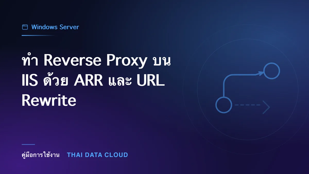 ทำ Reverse Proxy บน IIS ด้วย ARR และ URL Rewrite