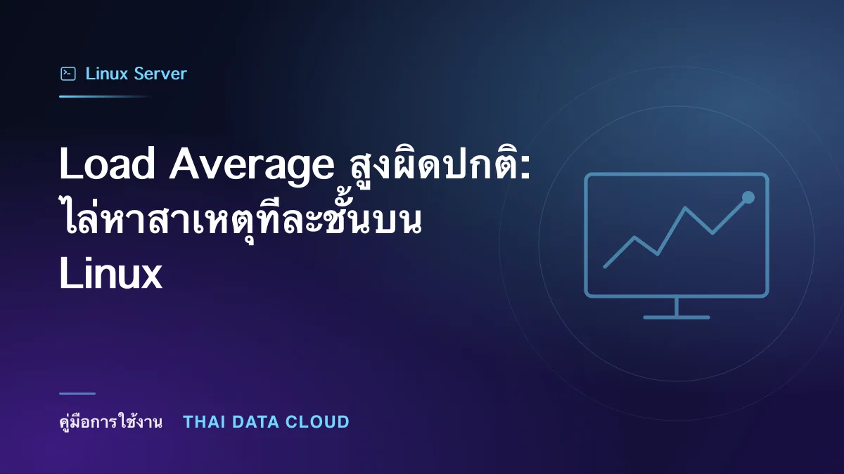 Load Average สูงผิดปกติ: ไล่หาสาเหตุทีละชั้นบน Linux