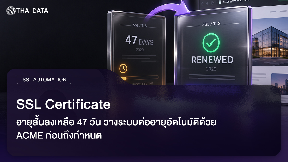 SSL Certificate การต่ออายุอัตโนมัติด้วย ACME